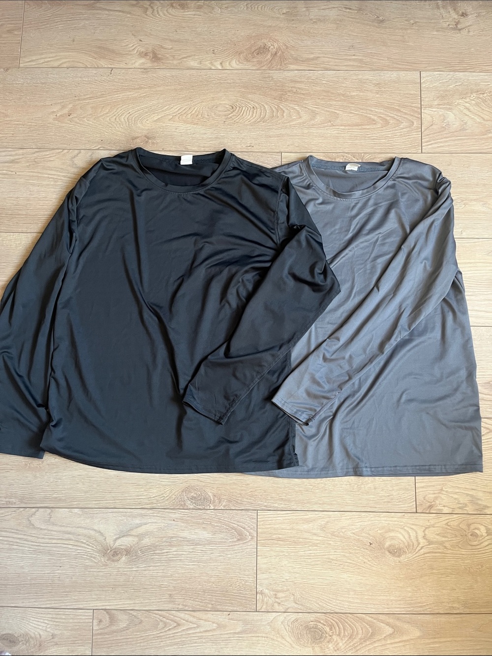 Long Sleeve Sun Shirt Base Layer Duo - Dark & Light Gray